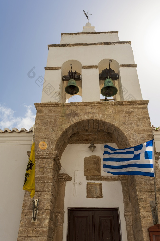 希腊正统的教堂与石头贝尔塔的历史传统的结算乔拉的资本基西拉岛希腊希腊正统的教堂与石头贝尔塔的历史传统的结算乔拉的资本基西拉岛阿提卡希腊