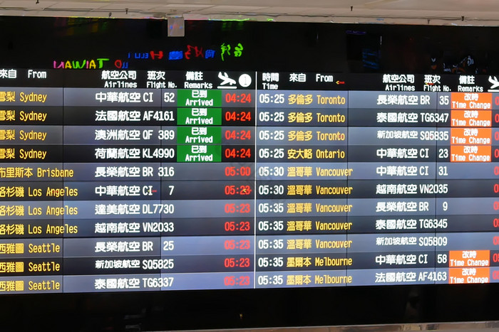 桃园台湾月关闭到达和离开时间轴时间表内部图片