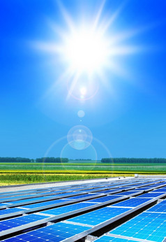 太阳能细胞数组的场可再生能源