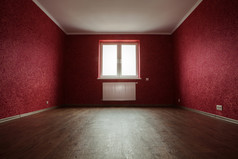 空红色的房间为租金出售