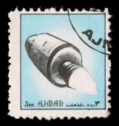 阿吉曼酋长国约邮票印刷酋长国阿吉曼酋长国显示宇宙飞船约