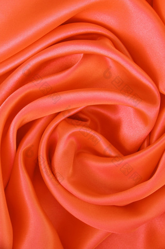 光滑的优雅的橙色丝<strong>绸缎</strong>可以使用背景