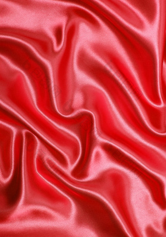 光滑的优雅的红色的丝<strong>绸缎</strong>可以使用背景