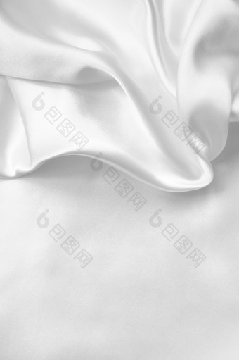 光滑的优雅的白色丝绸缎可以使用婚礼背景