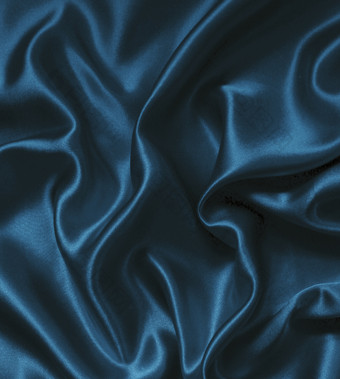 光滑的优雅的蓝色的丝绸缎奢侈品<strong>布纹</strong>理可以使用摘要背景豪华的背景设计
