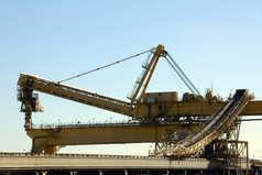 煤炭加载程序纽卡斯尔港口新南威尔士澳大利亚