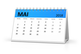 呈现德国语言表格日历为你的事件五月