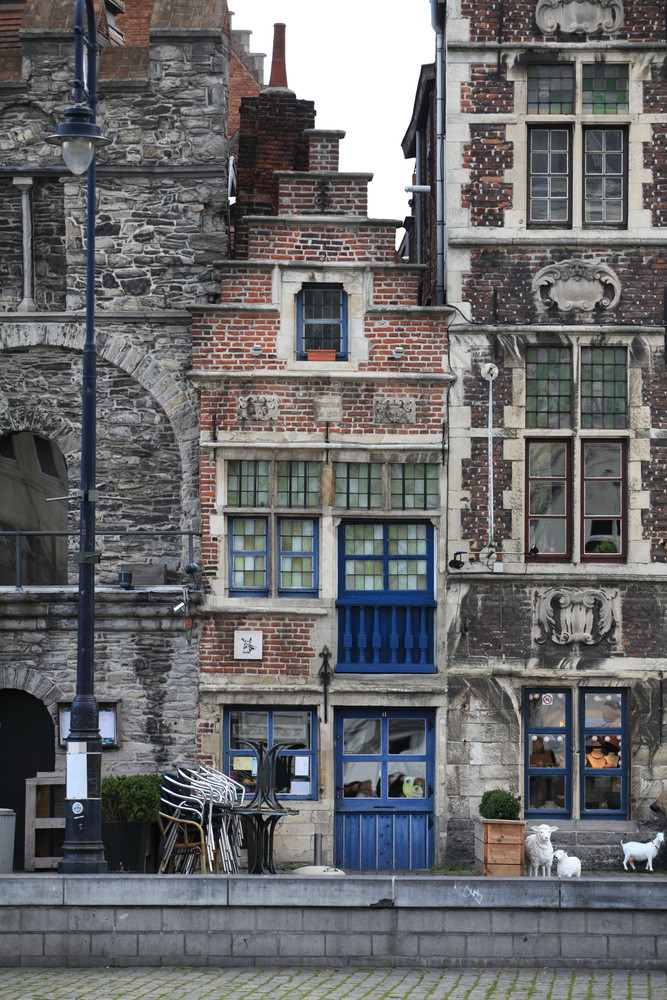 布鲁塞尔比利时12月佛兰德的体系结构外观传统的房子世纪外观传统的佛兰德的房子