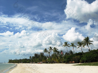 热带海滩朗考岛马来西亚