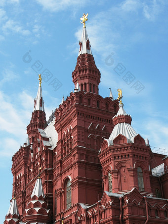 特色历史博物馆的红色的广场莫斯科
