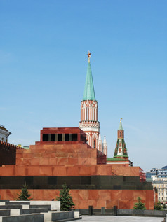 列宁rsquo陵墓的红色的广场莫斯科