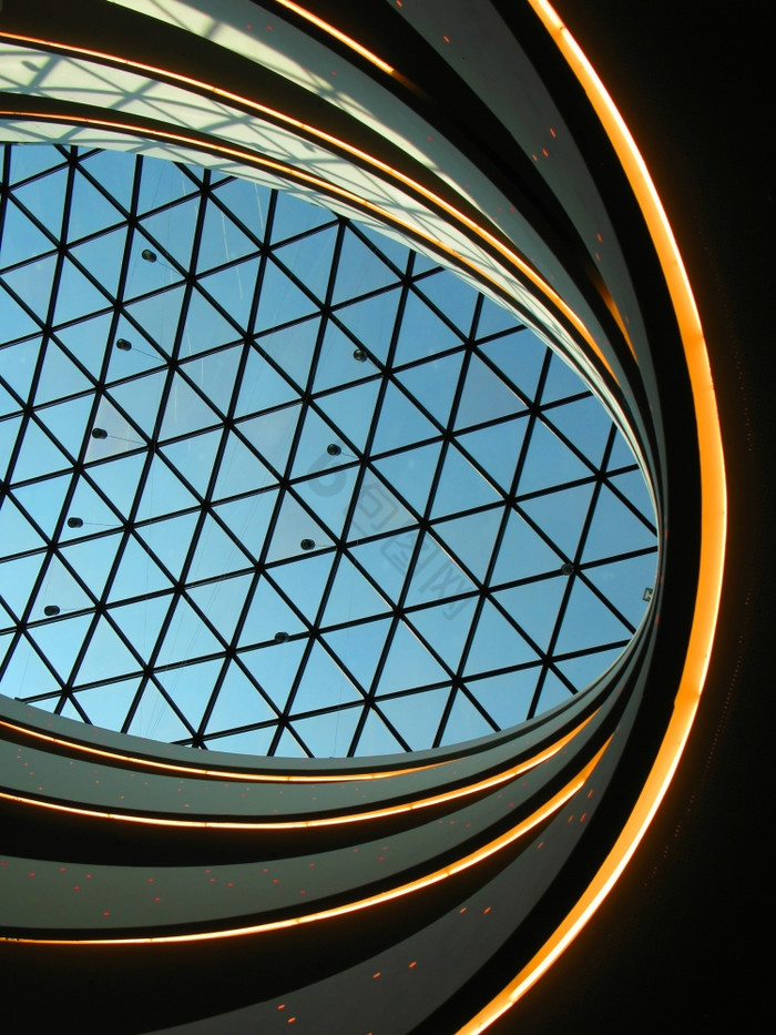 玻璃圆顶现代业务建筑图片