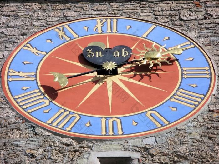 古老的时钟卢塞恩瑞士