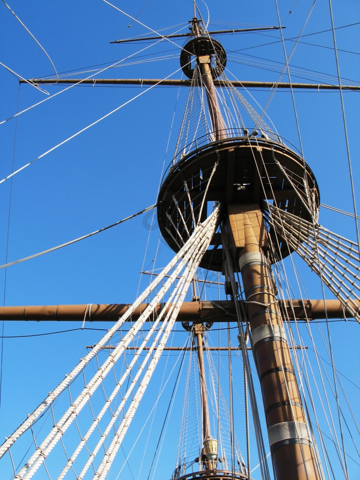 桅杆老西班牙语帆船图片
