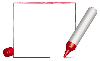 文本框架而且红色的记号笔向量文本框架而且红色的记号笔