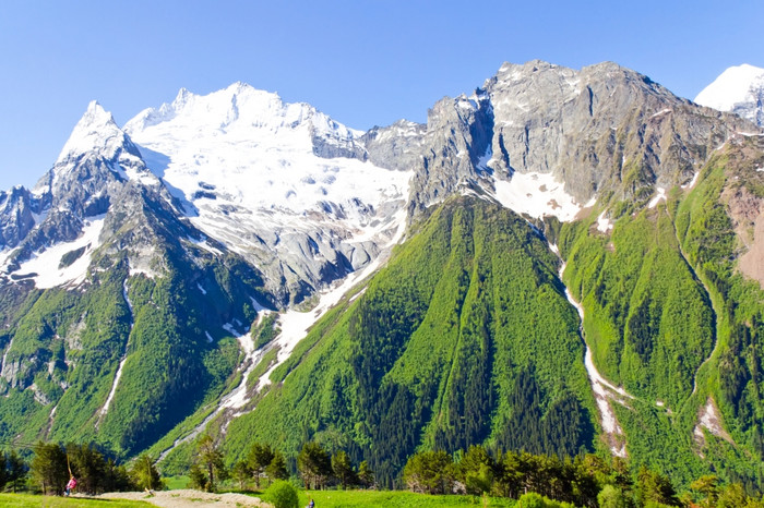 景观山高加索地区地区俄罗斯