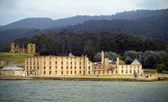 一个<strong>港</strong>口亚瑟rsquo最大建筑的监狱仍然看起来强加今天塔斯马尼亚<strong>澳</strong>大利亚