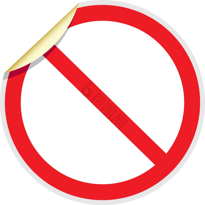 禁止标志向量描绘禁止活动禁止标志