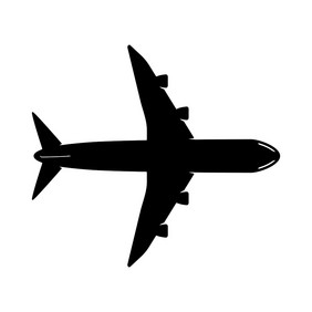 飞机飞机商业飞机图标向量