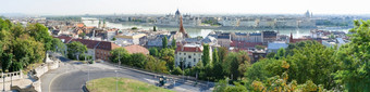 全景概述布达佩斯与议会建筑拍摄使从布达rsquo银行多瑙河全景视图布达佩斯与议会建筑