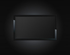 黑色的液晶显示器屏幕挂墙