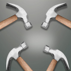 四个锤子头与复制空间锤