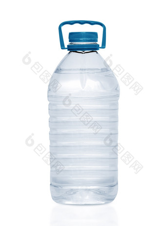 塑料水瓶孤立的白色背景剪裁工作路径包括