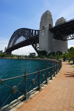 走的路径那领导下的悉尼港口桥澳大利亚