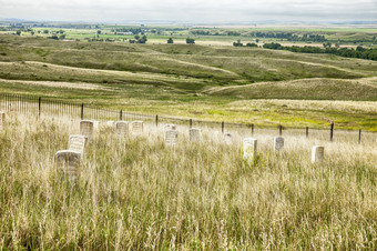 墓碑的墓地看出在的战场上小大角羊蒙大拿在哪里一般乔治库斯特rsquo骑兵而且的拉科塔苏族战斗激烈的战斗