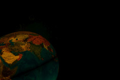 全球地球细节的《暮光之城》与Copyspace