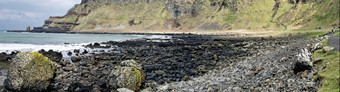 的巨大的rsquo铜锣而且rsquo海岸县安特里姆北部爱尔兰是联合国教科文组织世界遗产网站这照片组成从单独的照片