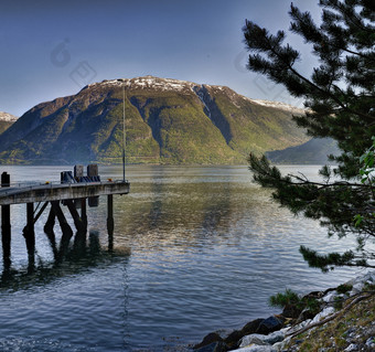 渡<strong>船码头</strong>SognefjordSognFjordane县西方挪威