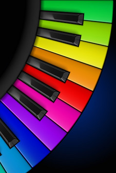 彩虹计划键垂直插图为设计