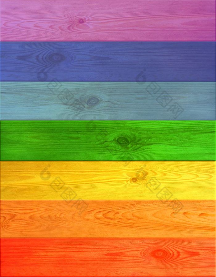五彩缤纷的木董事会从颜色彩虹纹理从五彩缤纷的木水平董事会从颜色彩虹