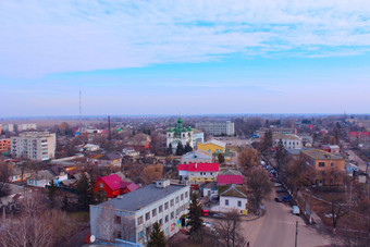 全景科泽列茨小镇从以上美丽的全景科泽列茨小镇从以上乌克兰