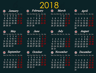 日历为的黑色的背景日历为的黑色的背景日历为的下一个一年