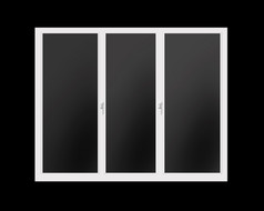 框架三个折叠窗口孤立的黑色的背景窗口与眼镜孤立的元素设计框架三个折叠窗口孤立的黑色的背景
