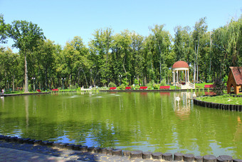 湖与阿伯城市公园人有休息高尔基公园哈尔科夫景观设计城市公园湖与阿伯城市公园景观设计城市公园