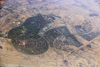 空中城市视图与道路房子建筑埃及全景图像视图村从空气空中全景小镇沙漠飞行以上行建筑空中城市视图与道路房子建筑视图村从空气