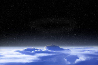 黑色的空间以上云地球宇宙景观美丽的空间景观与开放宇宙和云地球大气视图从以上黑色的空间以上云地球宇宙景观