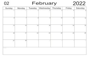 日历2月时间表与空白请注意为列表纸背景规划师2月空细胞规划师<strong>每月</strong>组织者日历规划师2月空细胞规划师<strong>每月</strong>组织者日历
