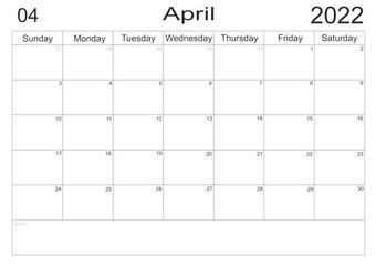 日历4月时间表与空白请注意为列表纸背景<strong>规划</strong>师4月空细胞<strong>规划</strong>师每月组织者日历列表信格式<strong>规划</strong>师4月空细胞<strong>规划</strong>师每月组织者日历