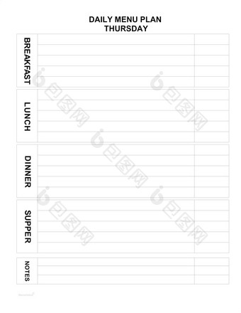 每天<strong>菜单</strong>计划为每一个一天家庭<strong>菜单</strong>为今天极简主义列表家庭主妇帮助餐厅房间<strong>菜单</strong>舒适的空空白为厨房列表填满周四餐空白为印刷餐规划师每天<strong>菜单</strong>计划为每一个一天家庭<strong>菜单</strong>为今天极简主义列表餐规划师