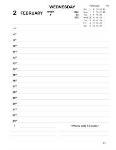 日历过时的模板2月2月规划师每天与细胞填满可打印的每天规划师为业务2月日记2月日记为条目每天日记每天规划师为业务2月日记日历过时的模板