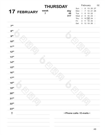 日历过时的模板2月2月规划师每天与细胞填满可打印的每天规划师为业务2月日记2月日记为条目每天日记每天规划师为业务2月日记日历过时的模板