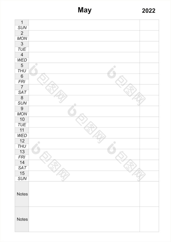 日历规划师为五月业务计划空细胞规划师业务日历规划师为五月时间表为月工作组织者极简主义风格日历规划师为五月时间表为月工作组织者