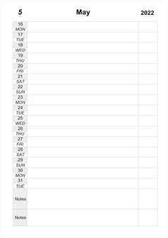 日历规划师为五月业务计划空细胞规划师业务日历规划师为五月时间表为月工作组织者极简主义风格日历规划师为五月时间表为月工作组织者