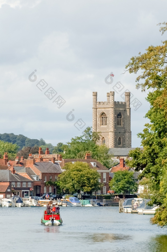 风景如画的henley-on-thames英格兰