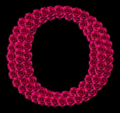 浪漫的概念图像资本信使红色的玫瑰孤立的黑色的背景设计元素为爱情人节主题