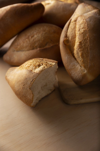 波利略传统的墨西哥面包店白色面包一般使用陪食物和准备墨西哥Sandwiche被称为蛋糕
